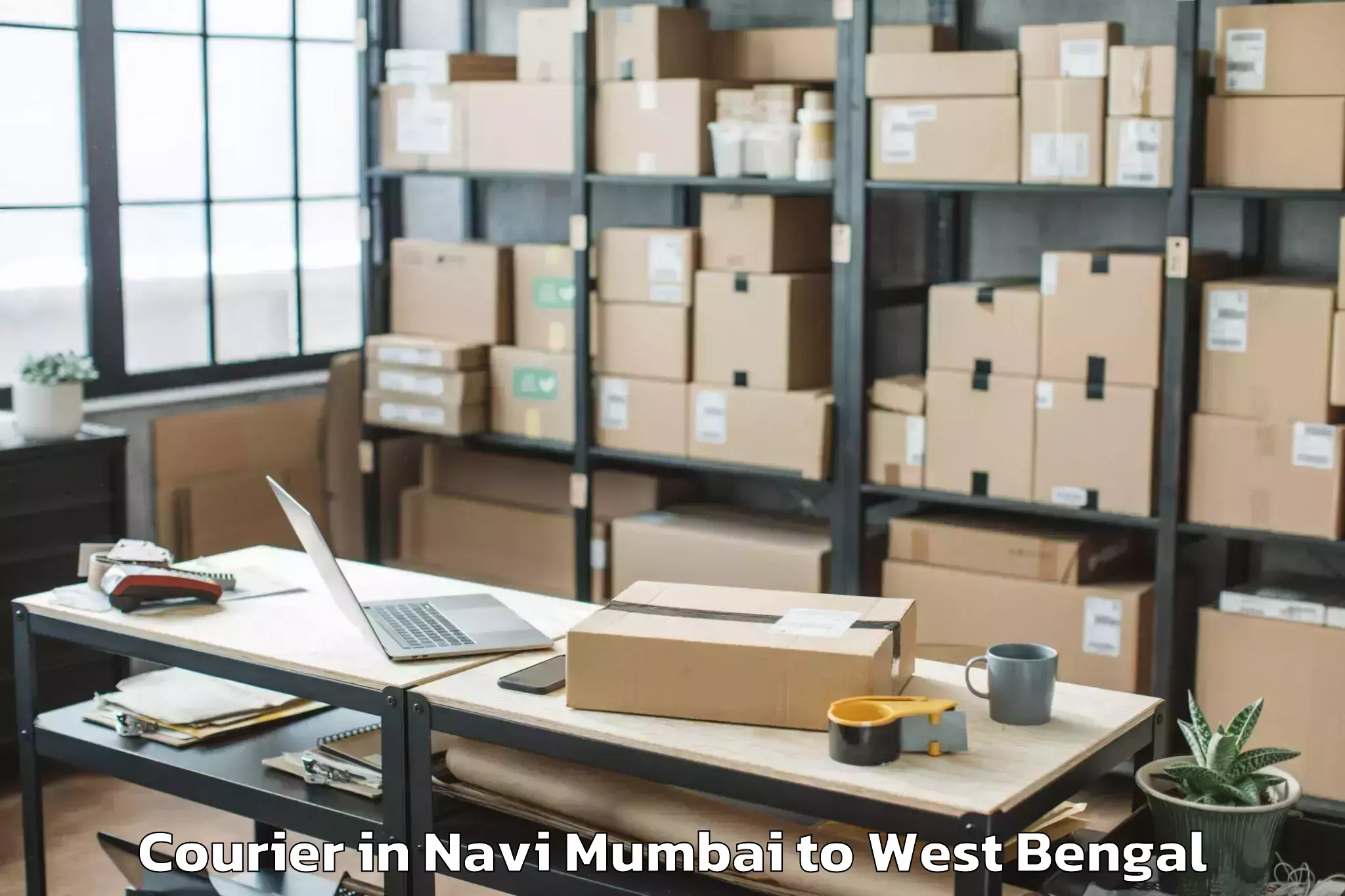 Top Navi Mumbai to Madanpur Courier Available